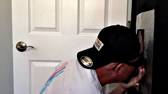 Homemade gloryhole barebacked after cocksucking