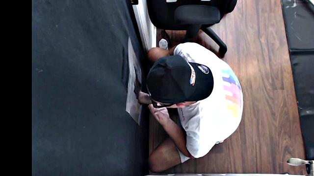 Homemade gloryhole barebacked after cocksucking