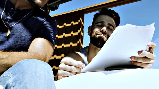 Taboo DILF bareback fucks stepson while alone