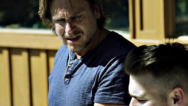 Taboo DILF bareback fucks stepson while alone