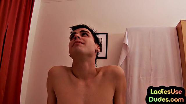 Femdom masseuses gagging guy