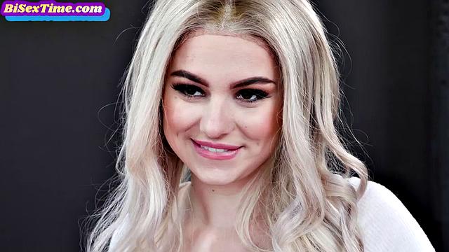 Naughty slut pounded in bisex threesome