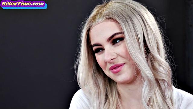 Naughty slut pounded in bisex threesome