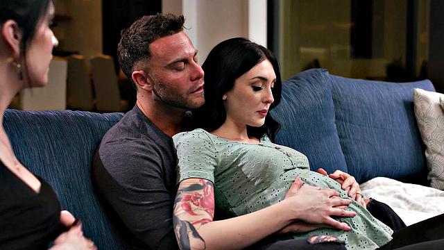 ADULT TIME - Pregnant Cuckquean Charlotte Sins Wants Her Hubby To Fuck Their Sp She Can Watch!