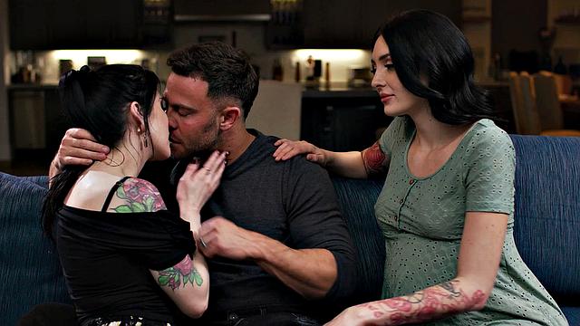 ADULT TIME - Pregnant Cuckquean Charlotte Sins Wants Her Hubby To Fuck Their Sp She Can Watch!