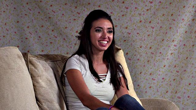 Slutty Latina fucked n facialized in front audience