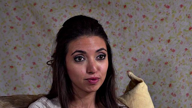 Slutty Latina fucked n facialized in front audience