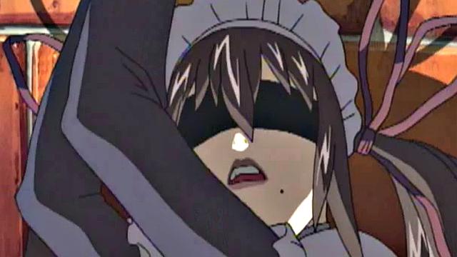 Dominated anime teen bleeds out her