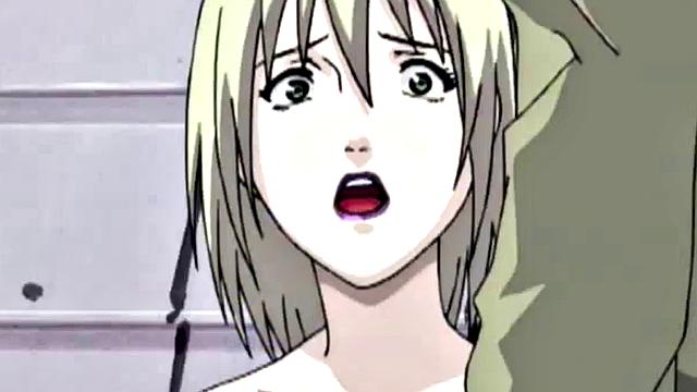 Dominated anime teen bleeds out her