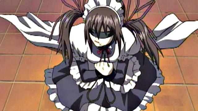 Dominated anime teen bleeds out her