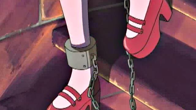 Dominated anime teen bleeds out her