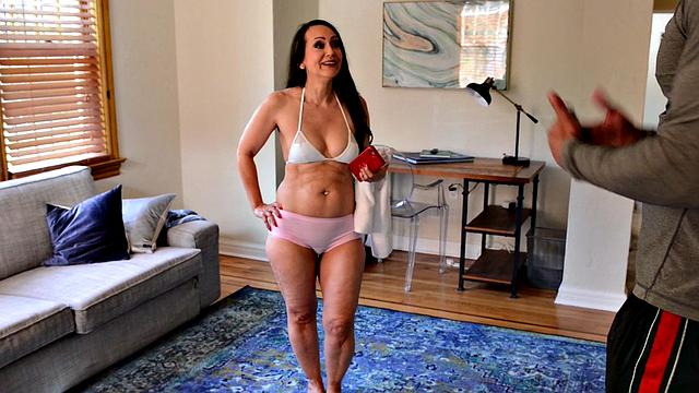 Talia gets ass-fucked by personal trainer