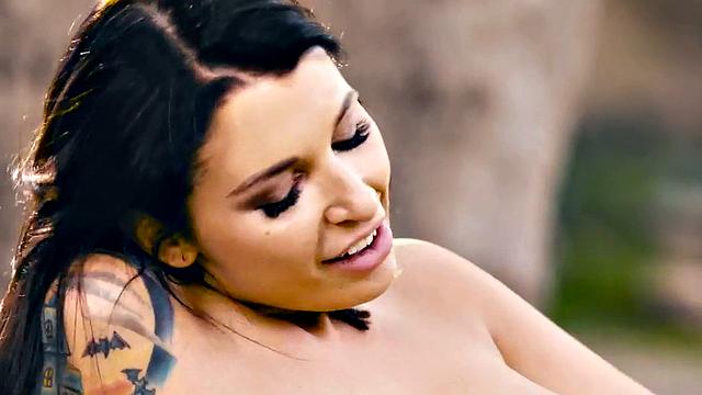 Watch these tattooed lesbians get kinky with outdoor massaging & pussy licking