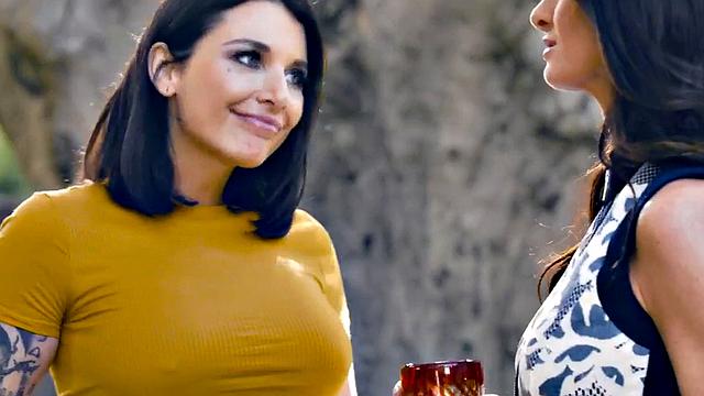 Watch these tattooed lesbians get kinky with outdoor massaging & pussy licking