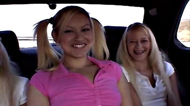 Milton Twins with small tits Threesome Masturbate