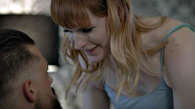 Tempting TS babe in heels fucked in asshole