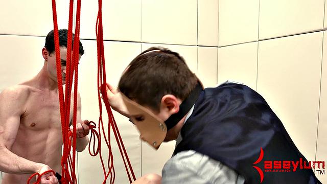 Piss-covered anal sub dominated