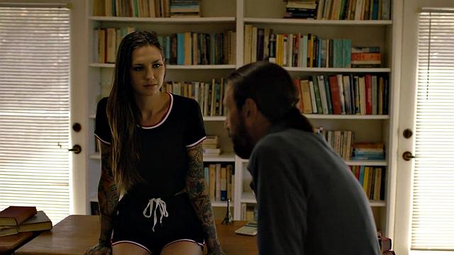 Tattooed stepdaughter pleasured by stepdad in forbidden affair