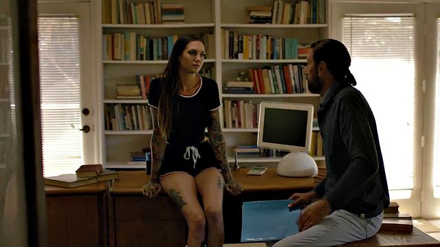 Tattooed stepdaughter pleasured by stepdad in forbidden affair