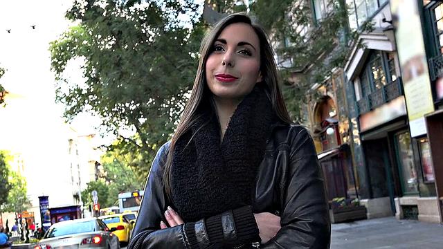 Euro Chick Sucks in Elevator