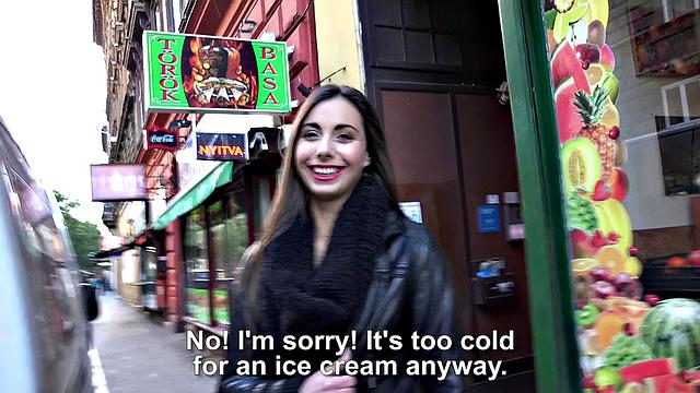 Euro Chick Sucks in Elevator