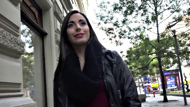 Euro Chick Sucks in Elevator