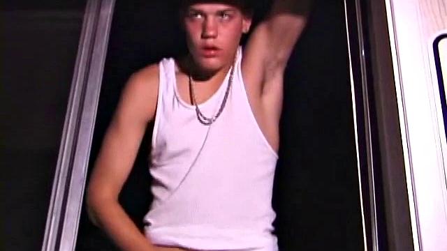 Exhibitionist Lance Off Outside