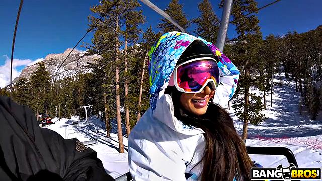 Amia Miley's Winter Vacation