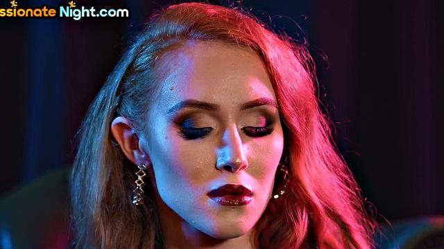 Bog-Titted Ginger Bae In Stockings Pussynailed By her Lover