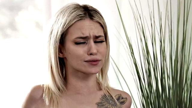 Petite 21yo babysitter gagging on cock before riding