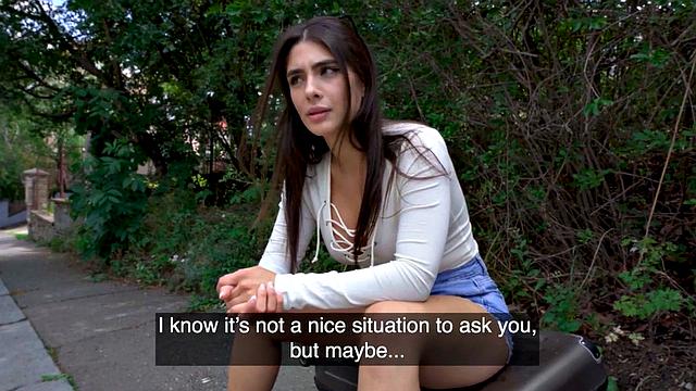 Public slut loves riding dick in outdoor POV before blowjob