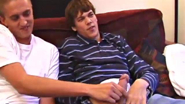 While watching a porn video, Matthew Matters works up a boner and Rod Filler goes down on the monster. In return, Matthew swallows Rod's dick and a face fucking oral exchange follows.