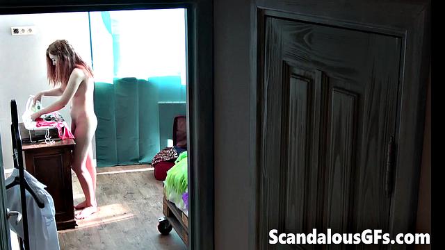 This is the longest I've watched my girl naked while doing chores