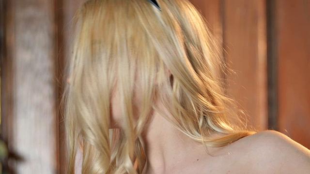 Kenna James Stripteases and Masturbates