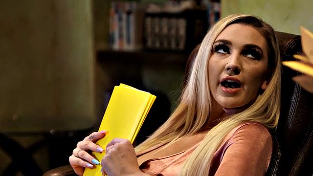 Big-titted boss pounded by coworker