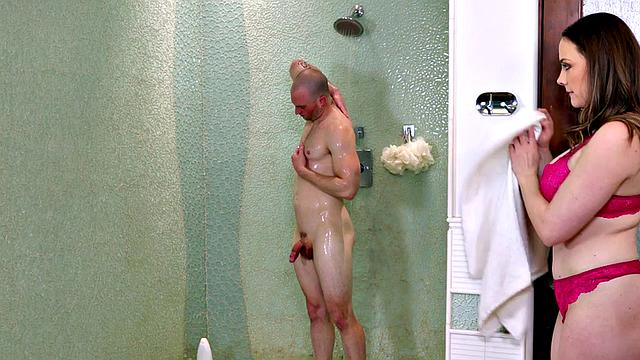 Sinful oiled stepmom fucked on massage by stepson