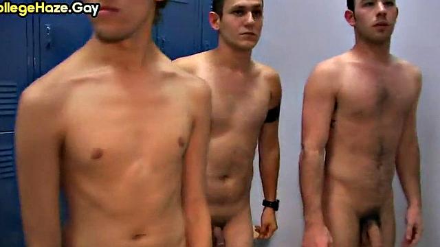 Locker room public fucked fraternity in front of voyeurs