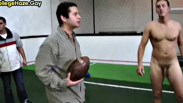 Locker room public fucked fraternity in front of voyeurs