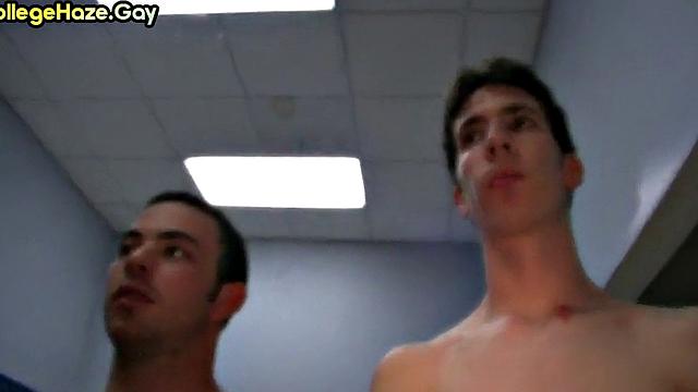 Locker room public fucked fraternity in front of voyeurs