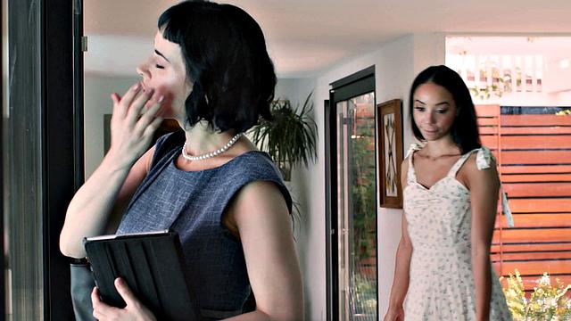 GIRLSWAY - Busty Olive Glass & Petite Alexis Tae Take Turns Fucking Each Other With Strap-On