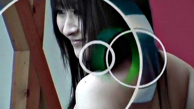 Japanese teen licked then toyed roughly