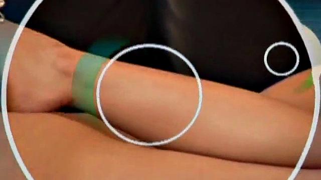 Japanese teen licked then toyed roughly