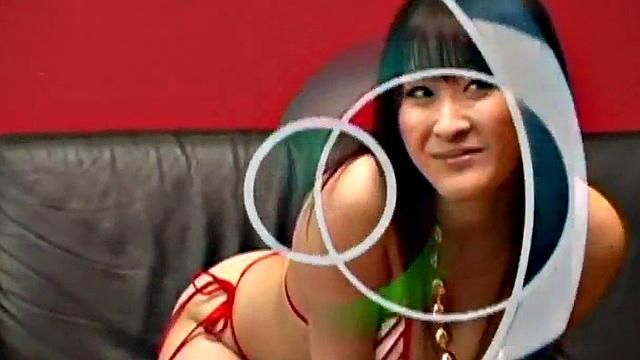 Japanese teen licked then toyed roughly