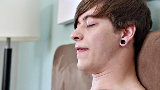 Amateur teases his body and masturbates for cumshot