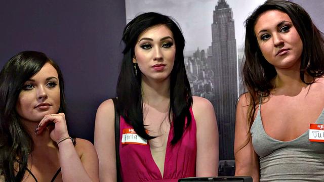 Watch these tattooed sluts go wild in reverse cowgirl fucking with their tongues and deepthroats