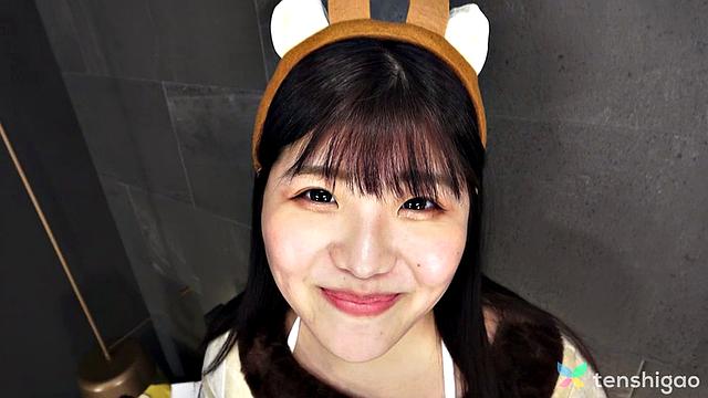 Madoka Watanabe is a student looking for some fun today at Tenshigao