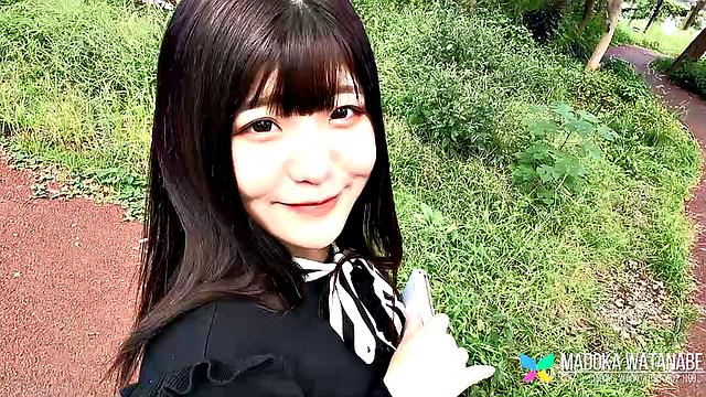 Madoka Watanabe is a student looking for some fun today at Tenshigao