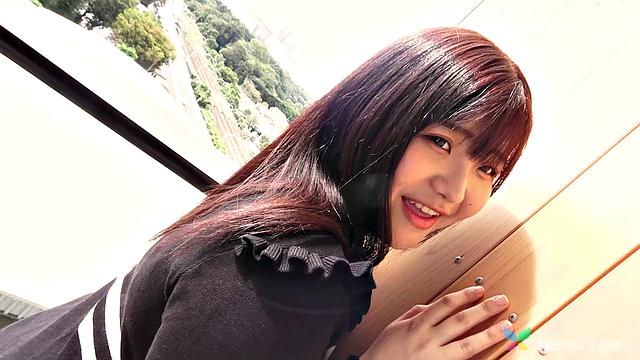 Madoka Watanabe is a student looking for some fun today at Tenshigao