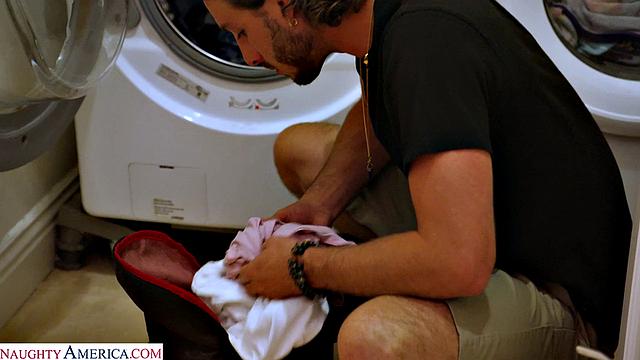 Hot Milf Jamie Michelle catches son's friend sniffing her panties, so she gives