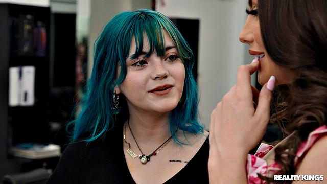 Horny Hairdresser Seduces Partner
